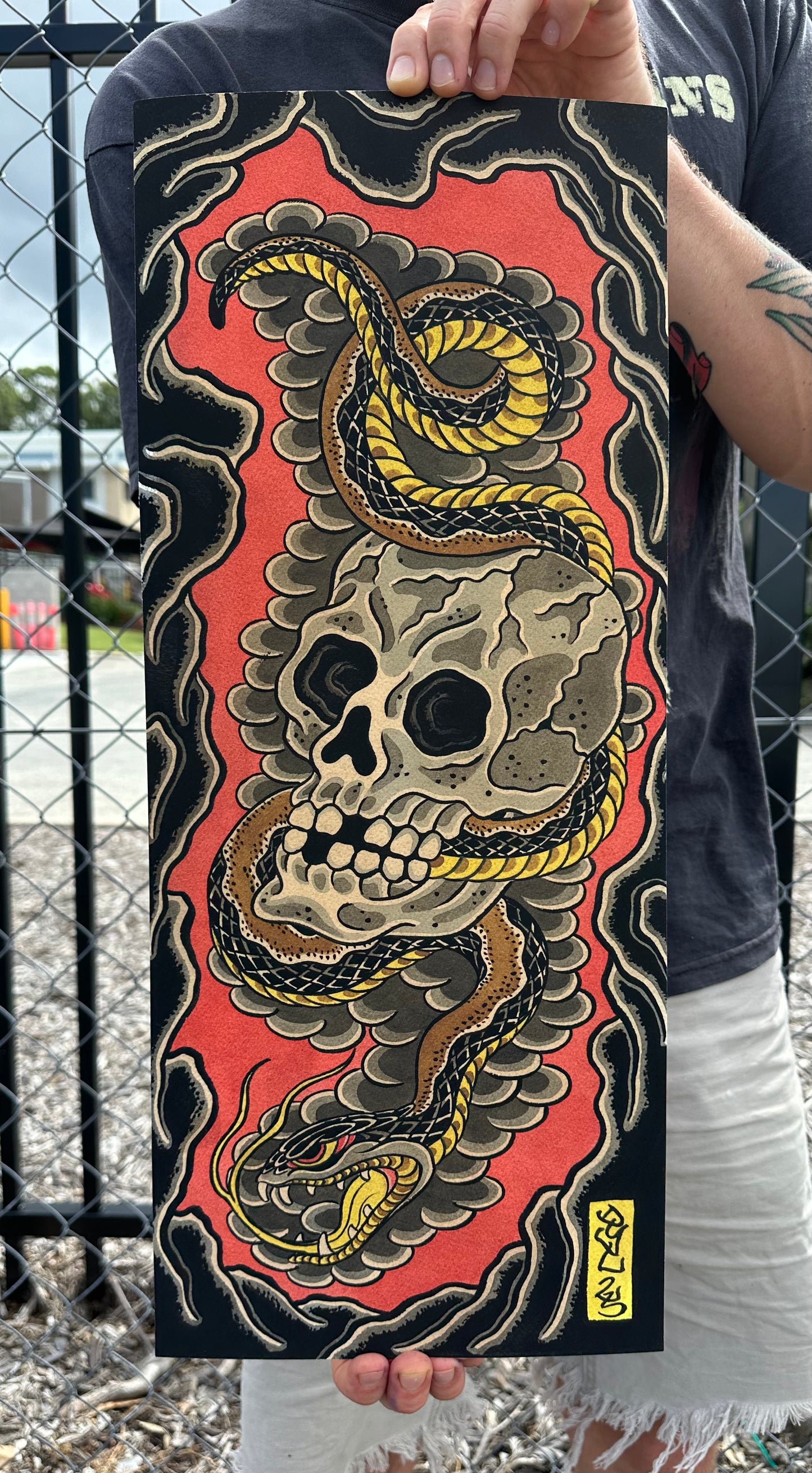 Skull and Snake